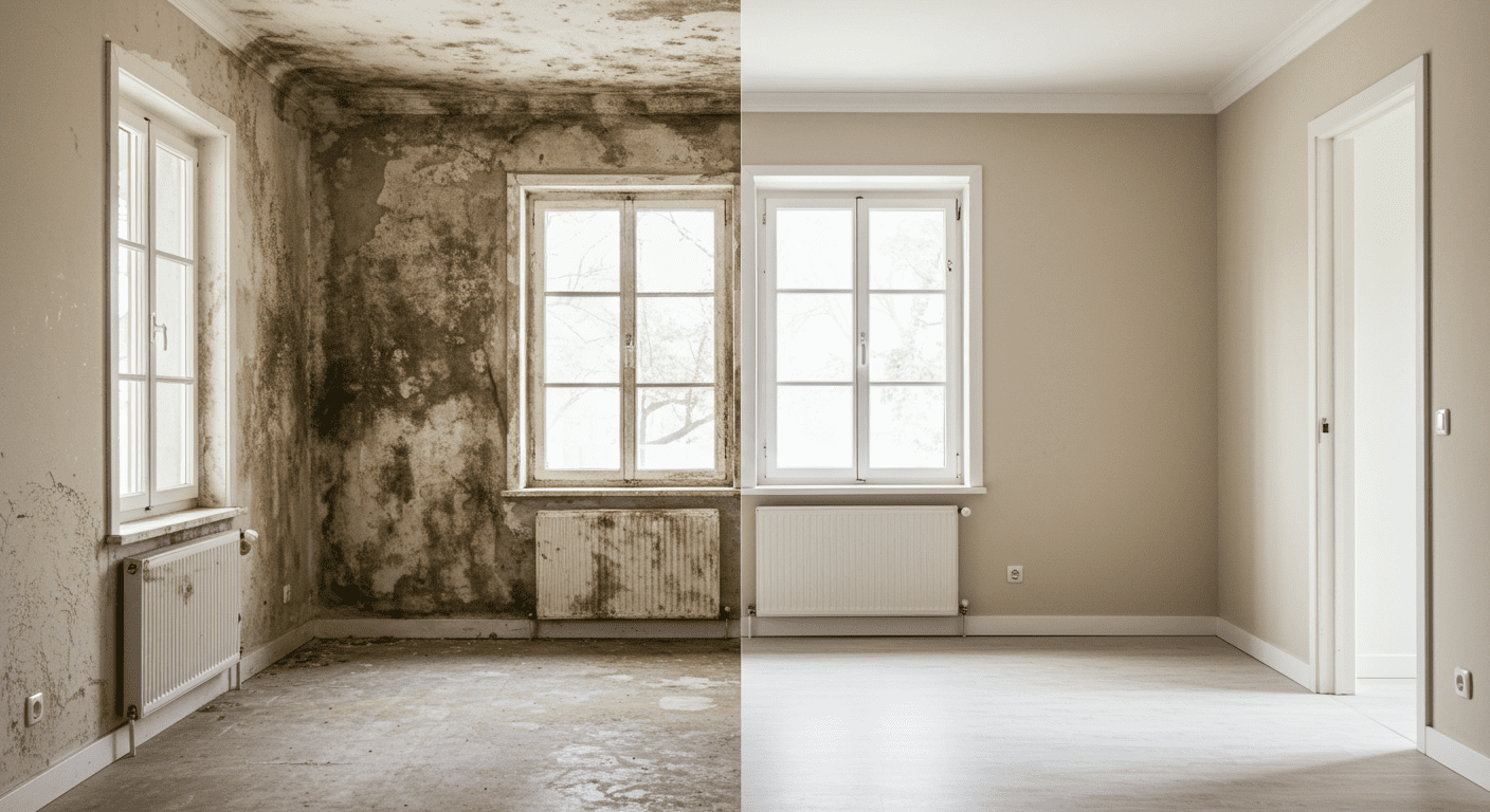 Mold Removal Before and After