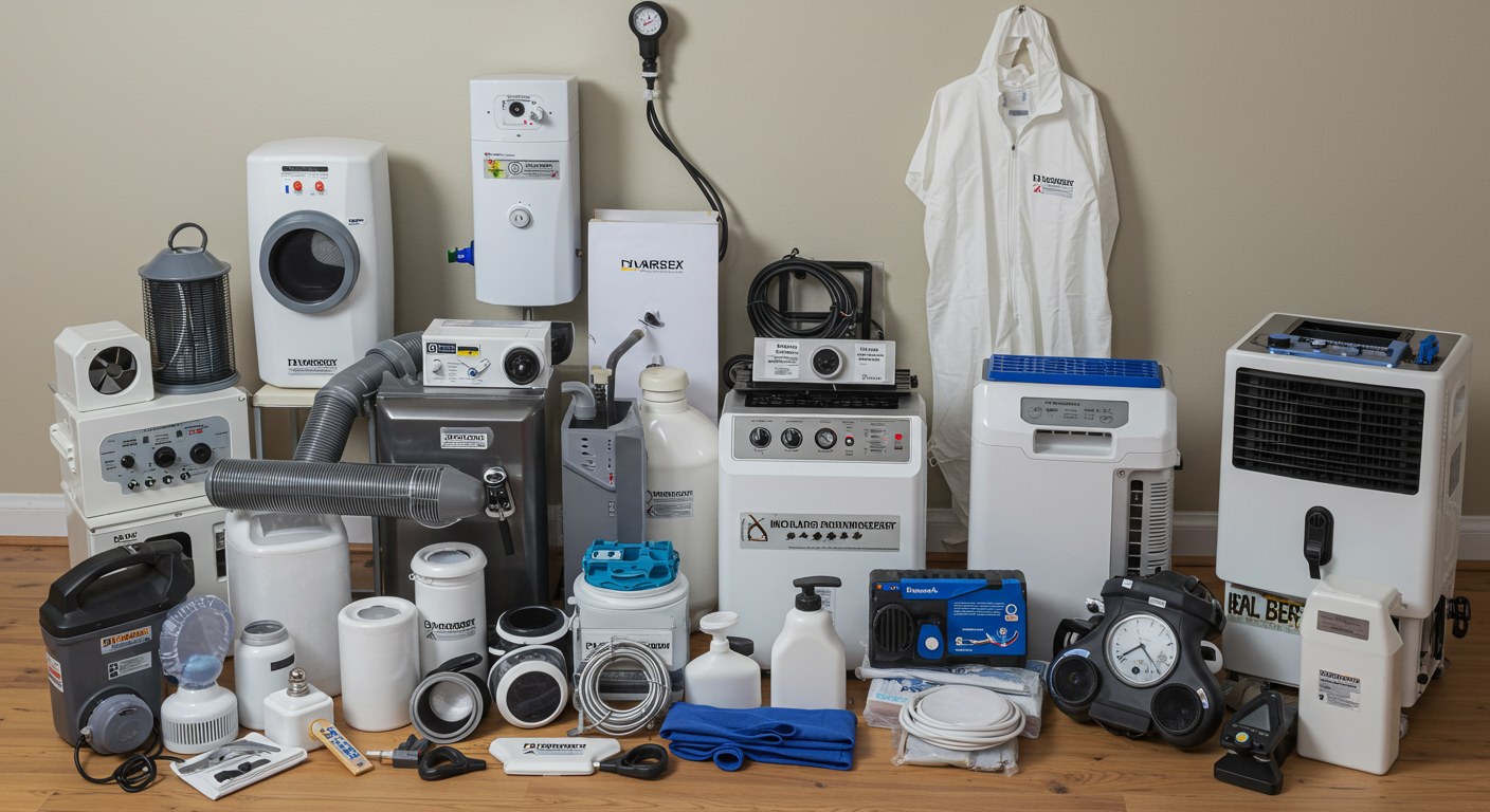 Professional mold cleanup equipment